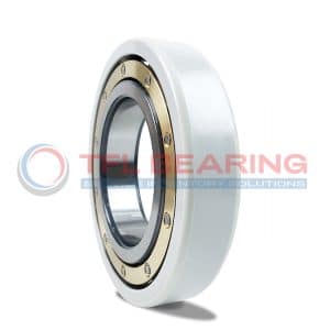 An electrically insulated ball bearing 6318M/C3VL024, with brass cage