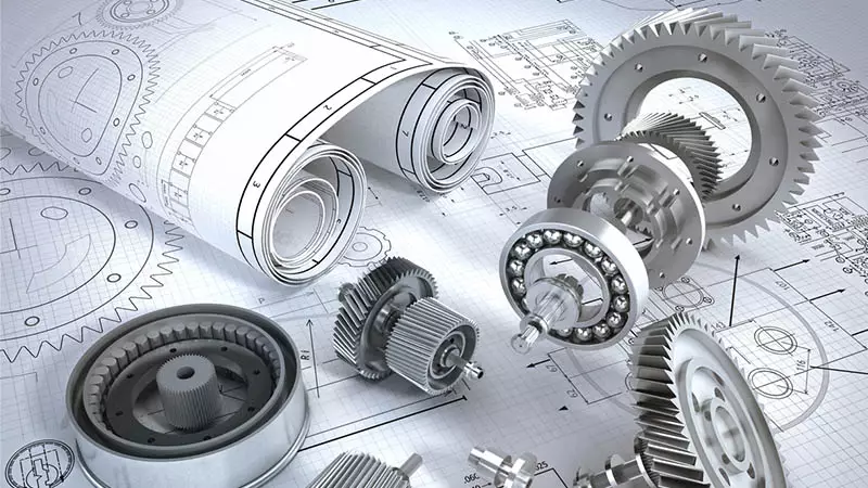 image shows some custom bearings bearing design drawing