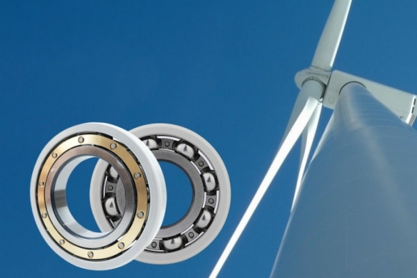 Illustration of insulated bearing within a wind turbine generator