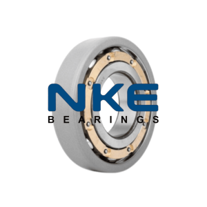 the image shows a nke insulated ball bearing with brass retainer.