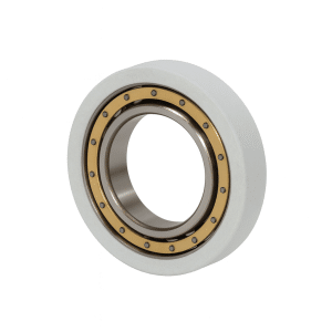 the picture shows a ntn nu type insulated cylindrical roller bearing