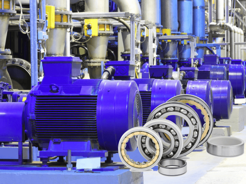 some electric motors and tfl insulated bearings for motor